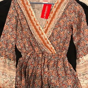 Long Sleeve Floral Print Shirt